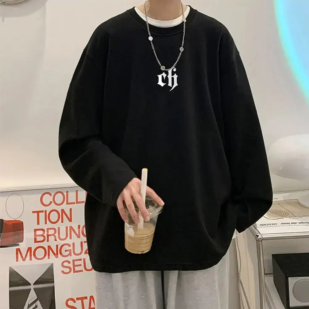 Streetwear fitted long sleeve t-shirts