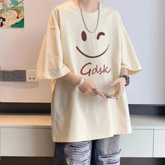 Winking Smile Face Gdsk Oversized T-Shirt