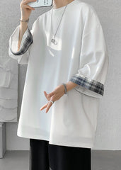 Korean Fashion Oversized T-Shirt for Men- White