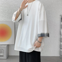 Korean Fashion Oversized T-Shirt for Men- White