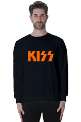 Men Black Musical Brand Kiss Sweatshirt