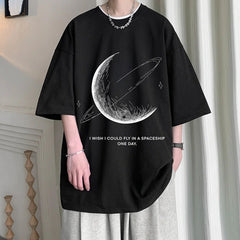 Korean Writing T-Shirt – Dreamy Planet Graphic