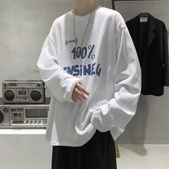 Oversized long sleeve tee shirts for men