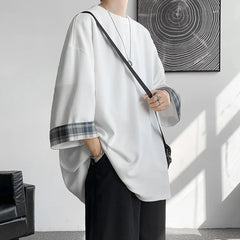 Korean Fashion Oversized T-Shirt for Men- White