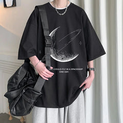 Korean Writing T-Shirt – Dreamy Planet Graphic
