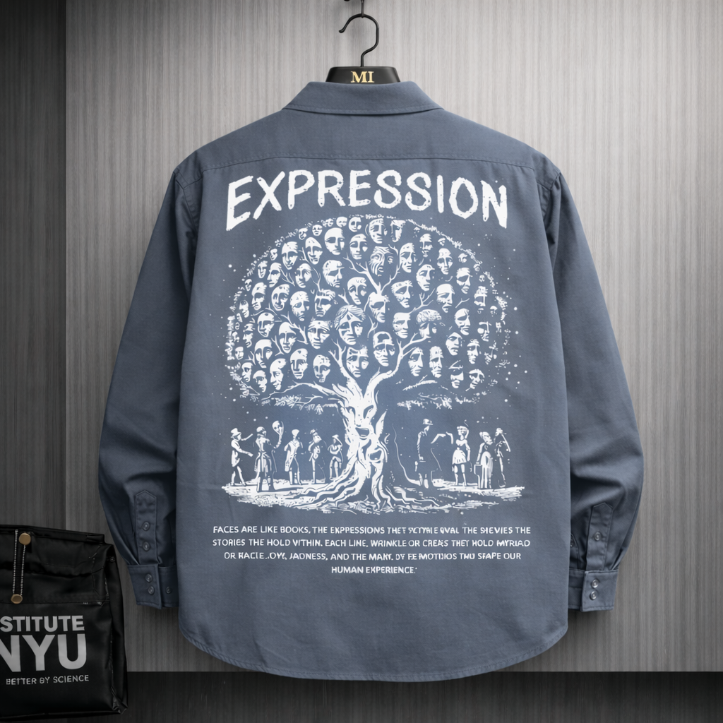 Expression Art Oversized Back Graphic Shirt