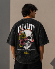 Men's Oversized T-Shirt – FATALITY Arch Logo Streetwear Tee