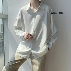 Korean Stylish Oversized Plain White Shirt