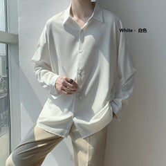 Korean Stylish Oversized Plain White Shirt