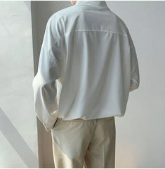 Korean Stylish Oversized Plain White Shirt