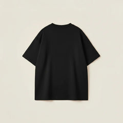 Black loose fit t-shirt for men with JUMP letter print