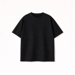 Oversized T-Shirt for Men Black Masterpiece Script Streetwear
