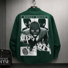 Money Heist Oversized Back Graphic Shirt