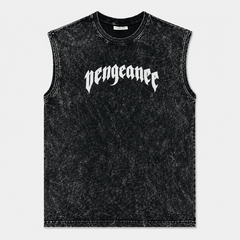 Men's Oversized Acid Wash Sleeveless Tank – VENGEANCE Graphic Streetwear Vest