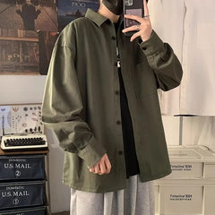 Pure Cotton Men Best Quality Oversized Green Shirt