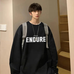 trendy oversized t-shirt full sleeves black