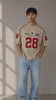 ASHLUXE 28 Oversized Varsity Jersey T-Shirt – Premium Streetwear Tee