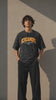 Men's Oversized Acid Wash T-Shirt – Roaring Tiger Graphic Print Streetwear Tee