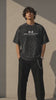 Men's Oversized Acid Wash T-Shirt – Japanese Hannya Mask Graphic Print Streetwear Tee